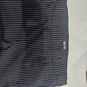 Maurices Black and White Striped Boot-Cut Pants